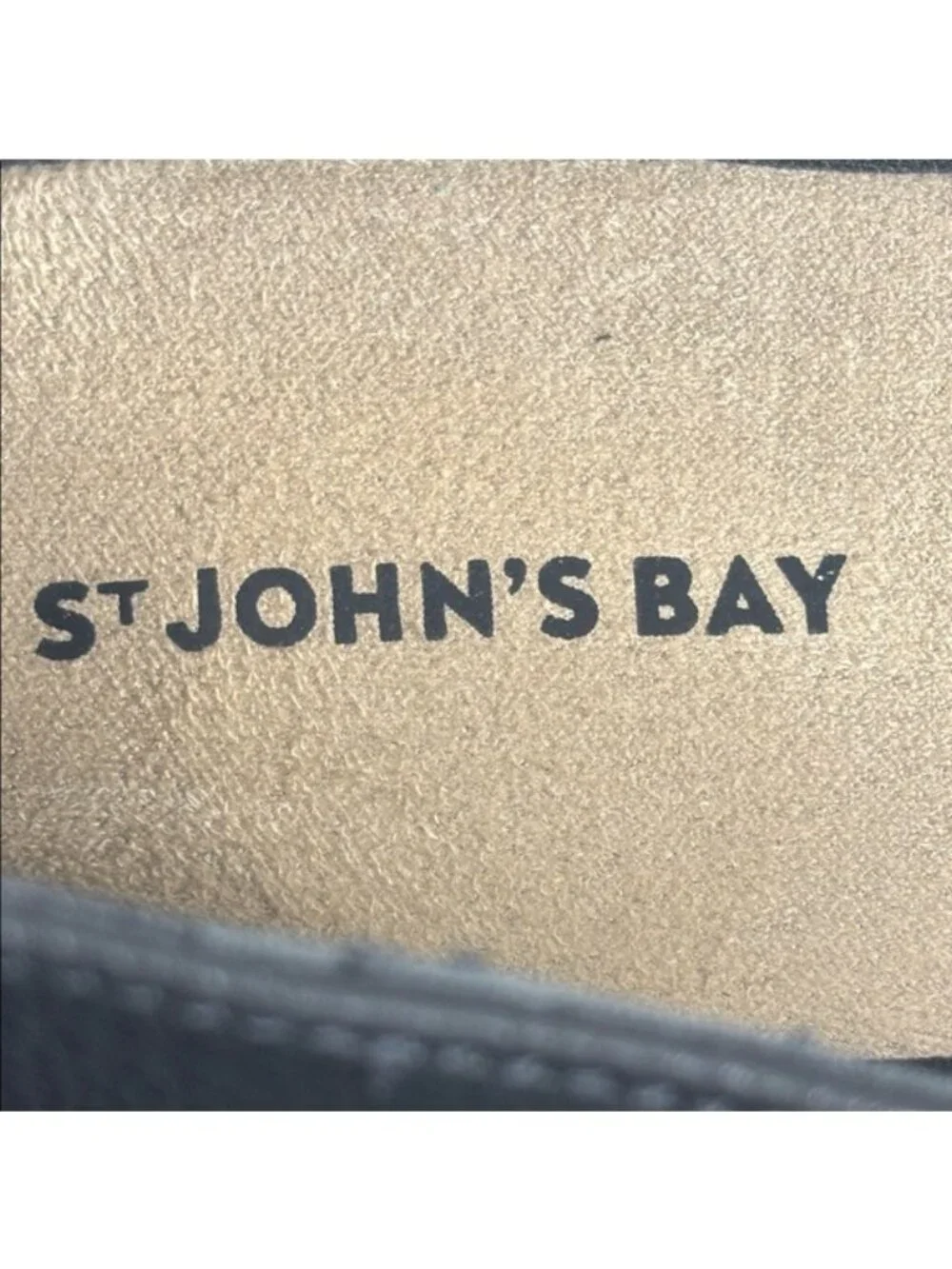 St. John's Bay Black Slip-On Loafers